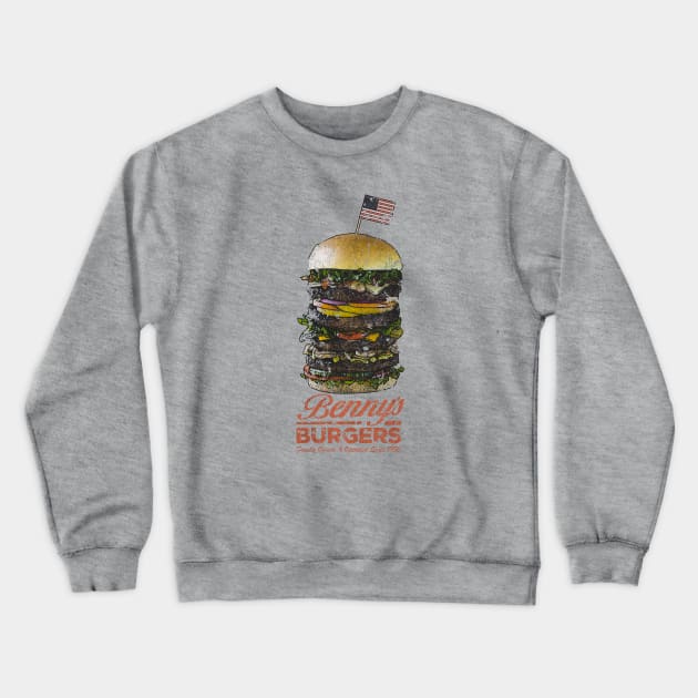 Benny's Burgers Vintage Crewneck Sweatshirt by JCD666